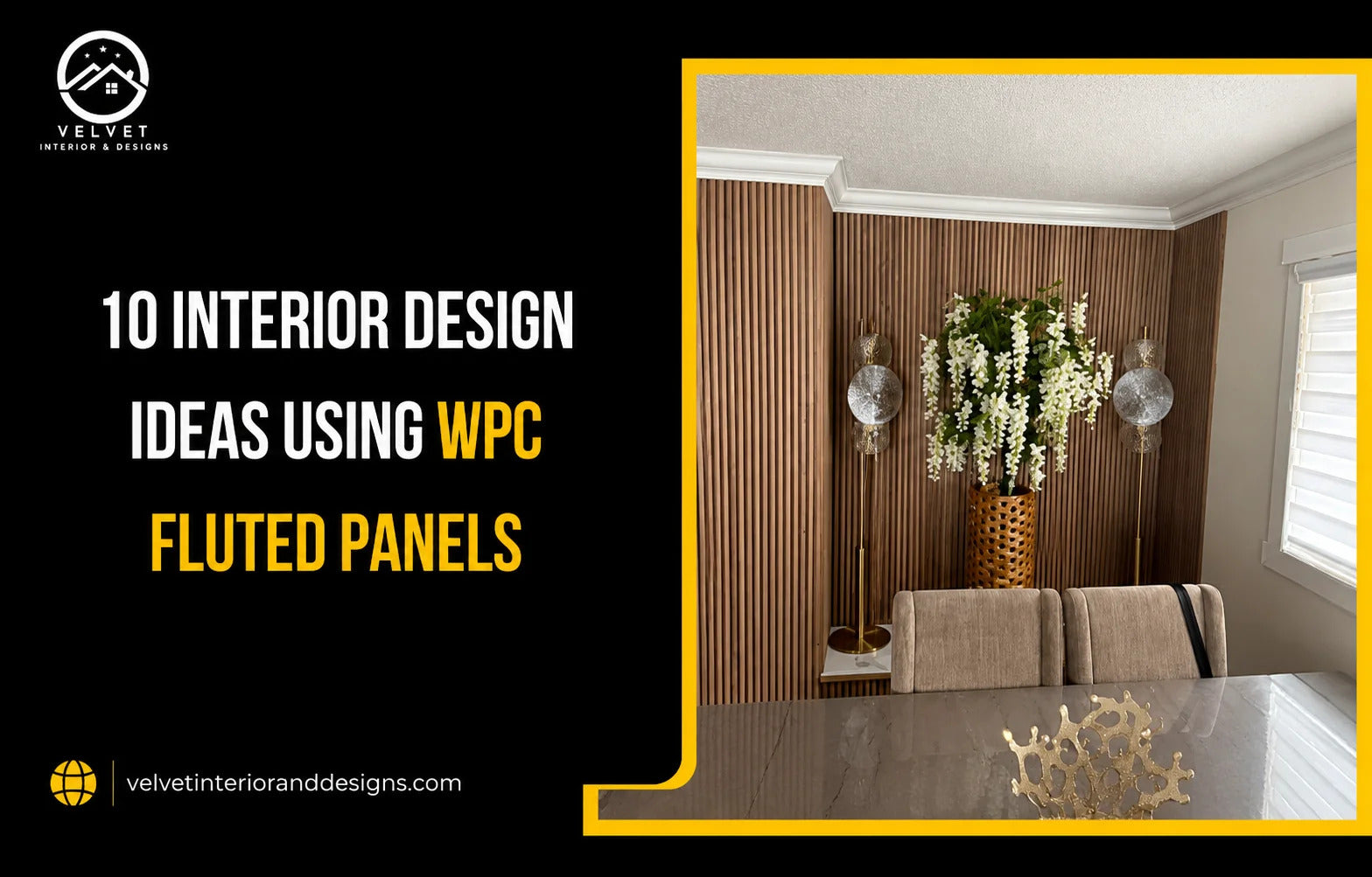 10 Interior Design Ideas Using WPC Fluted Panels
