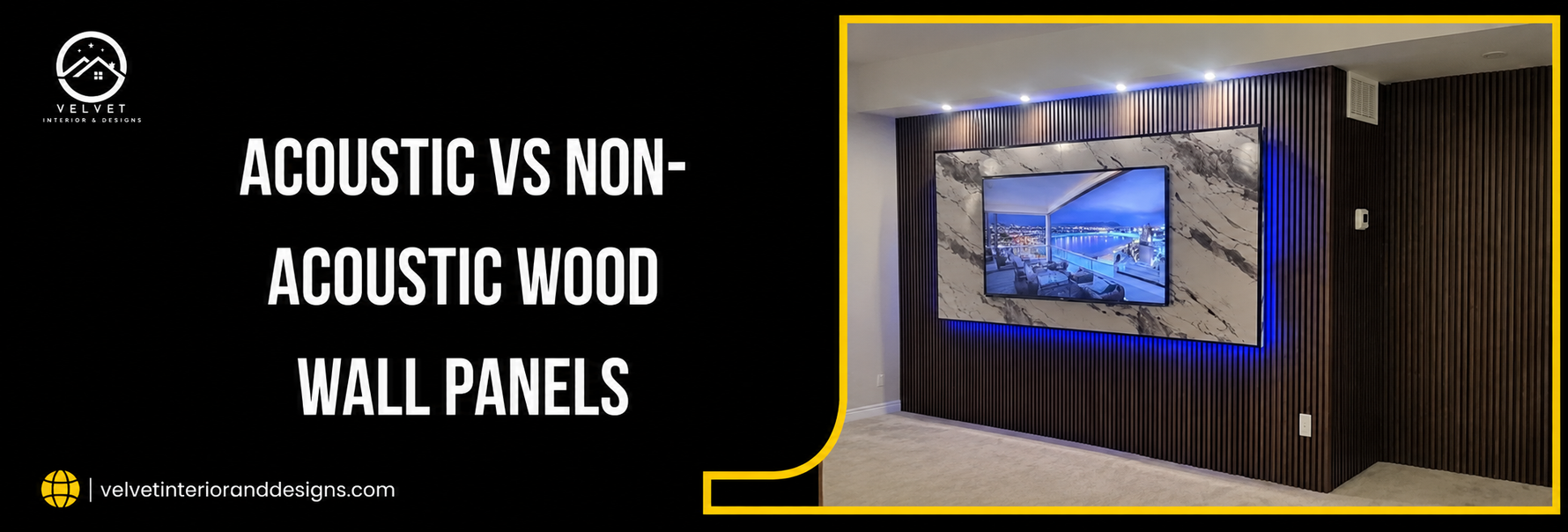Acoustic vs non-acoustic wood wall panels