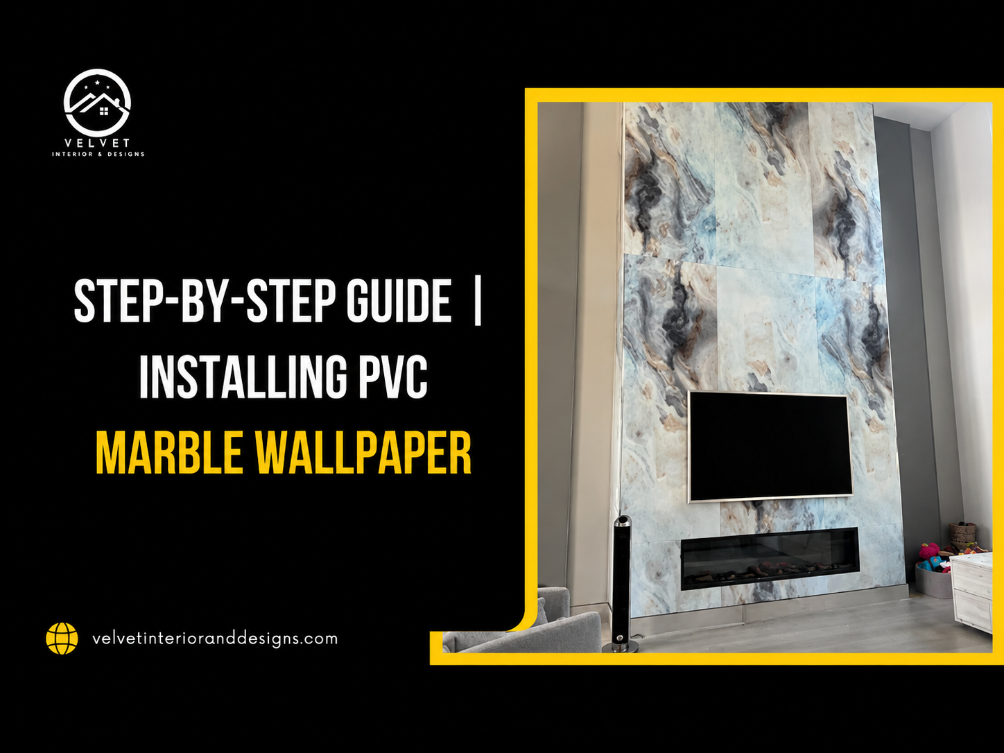 Step-by-Step Guide | Installing PVC Marble Wallpaper