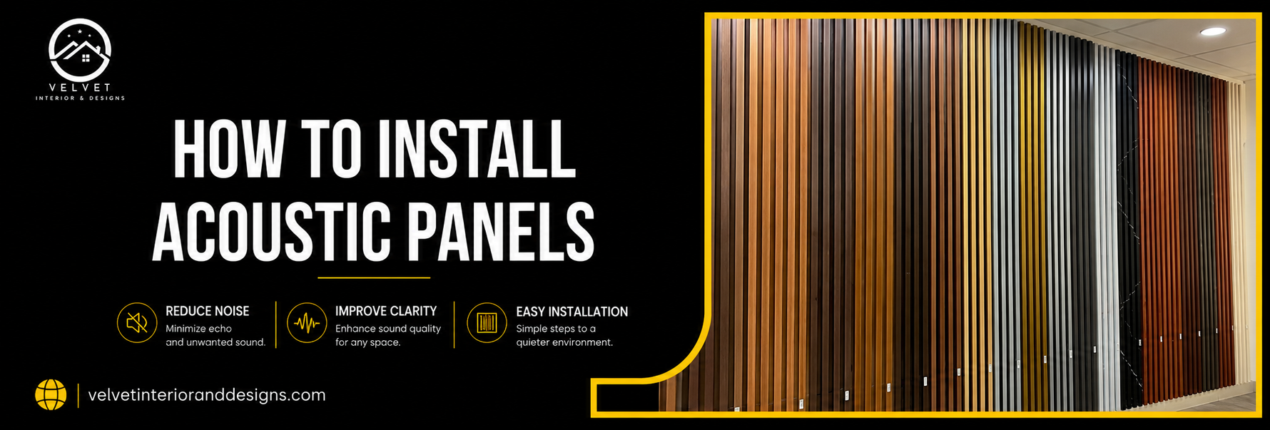 How to install acoustic panels