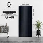 AP-05 | Acoustic Wood Wall Panel | Slat & Fluted Decorative Wall Panel | 0.85 in x 24 in x 110 in | Sound-Absorbing | Ideal for Living Rooms, Bedrooms, TV Walls & Feature Walls