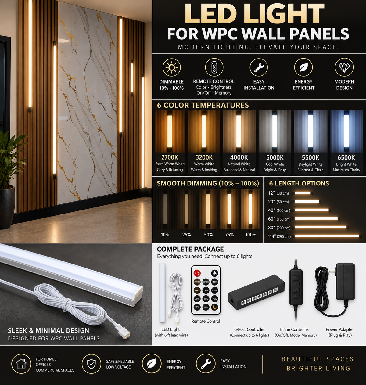 WPCLED | LED Light for WPC Wall Panel