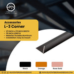 L-3 /  1/4"x3/8" Corner | Wall Panel Accessories & LED