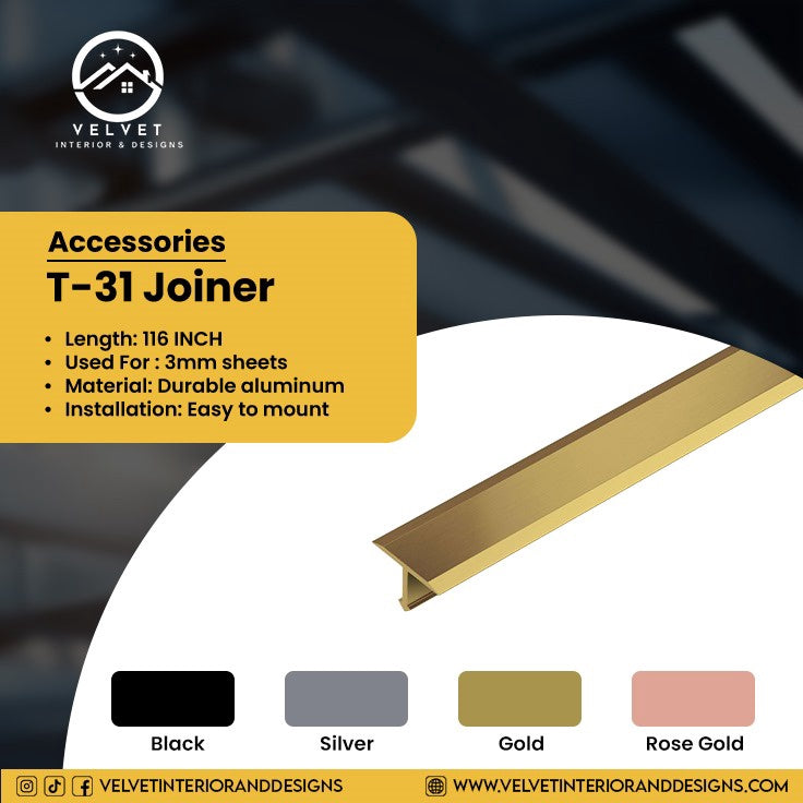 T-31 Joiner | Wall Panel Accessories & LED