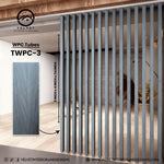 TWPC-03 | WPC Tubes | Slat & Fluted Decorative Wall Panel | 2 in x 4 in x 114 in | Water & Moisture-Resistant | Fire-Retardant | Ideal for Living Rooms, Bedrooms, Bathrooms, TV Walls & Feature Walls