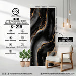 S-219 | 3D | PVC UV Marble Sheet | Decorative Wall Panel | 1/8 in x 48 in x 110 in | Mirror Gloss Finish | Waterproof & Fire-Retardant | Ideal for Living Rooms, Bathrooms & Feature Walls