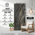 XU-09 | X Series | PVC UV Marble Sheet | Decorative Wall Panel | 1/8 in x 48 in x 110 in | Mirror Gloss Finish | Waterproof & Fire-Retardant | Ideal for Living Rooms, Bathrooms & Feature Walls