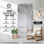 XU-315 | X Series | PVC UV Marble Sheet | Decorative Wall Panel | 1/8 in x 48 in x 110 in | Mirror Gloss Finish | Waterproof & Fire-Retardant | Ideal for Living Rooms, Bathrooms & Feature Walls