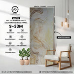 S-33M | Matte | PVC UV Marble Sheet | Decorative Wall Panel | 1/8 in x 48 in x 110 in | Matte Finish | Waterproof & Fire-Retardant | Ideal for Living Rooms, Bathrooms & Feature Walls