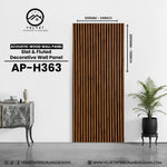 AP-H363 | Acoustic Wood Wall Panel | Slat & Fluted Decorative Wall Panel | 0.85 in x 24 in x 110 in | Sound-Absorbing | Ideal for Living Rooms, Bedrooms, TV Walls & Feature Walls