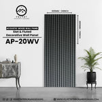 AP-WV20| Acoustic Wood Wall Panel | Slat & Fluted Decorative Wall Panel | 0.85 in x 24 in x 110 in | Sound-Absorbing | Ideal for Living Rooms, Bedrooms, TV Walls & Feature Walls
