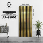 AP-LS002 | Acoustic Wood Wall Panel | Slat & Fluted Decorative Wall Panel | 0.85 in x 24 in x 110 in | Sound-Absorbing | Ideal for Living Rooms, Bedrooms, TV Walls & Feature Walls