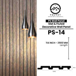 PS-14 | PS Wall Panel | Slat & Fluted Decorative Wall Panel | 0.5 in x 4.75 in x 114 in | Waterproof | Fire-Retardant | Ideal for Living Rooms, Bedrooms, Bathrooms, TV Walls & Feature Walls