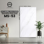 MS-53 | PVC Marble Wallpaper| Decorative Wall Panel | 1/8 in x 48 in x 110 in | Waterproof, Scratch-Resistant | Ideal for Living Rooms & Feature Walls