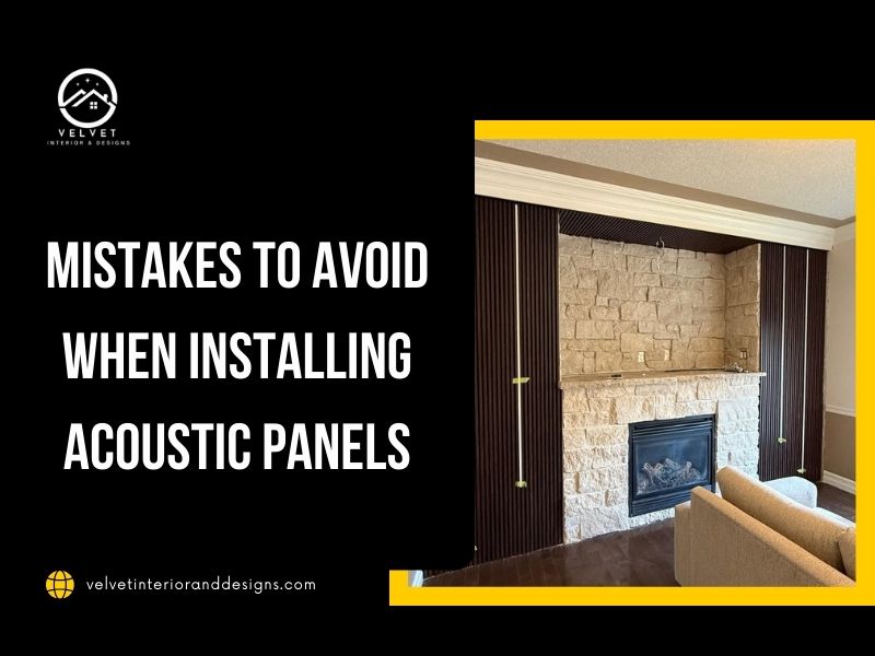 Mistakes to avoid when installing acoustic panels