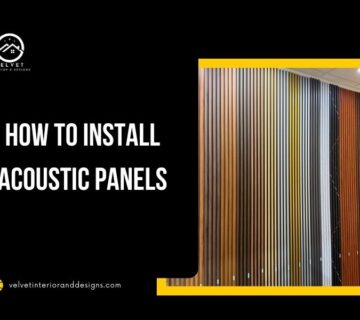 how to install acoustic panels