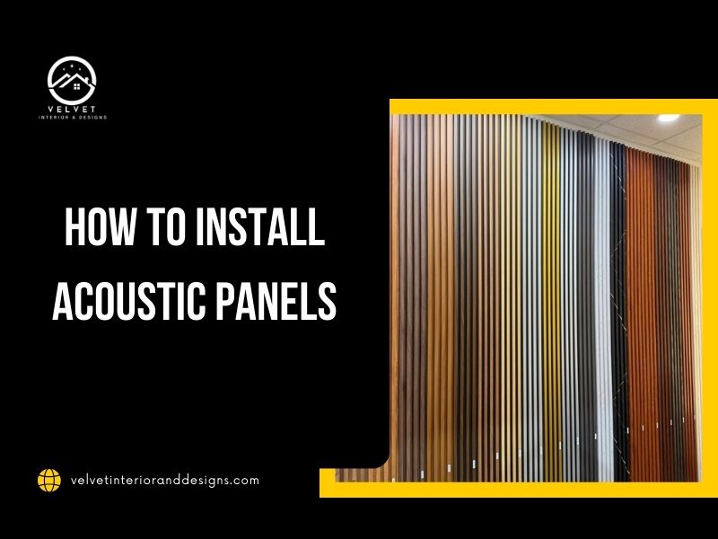 how to install acoustic panels