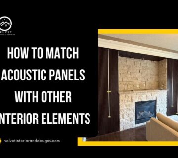 How to Match Acoustic Panels with Other Interior Elements