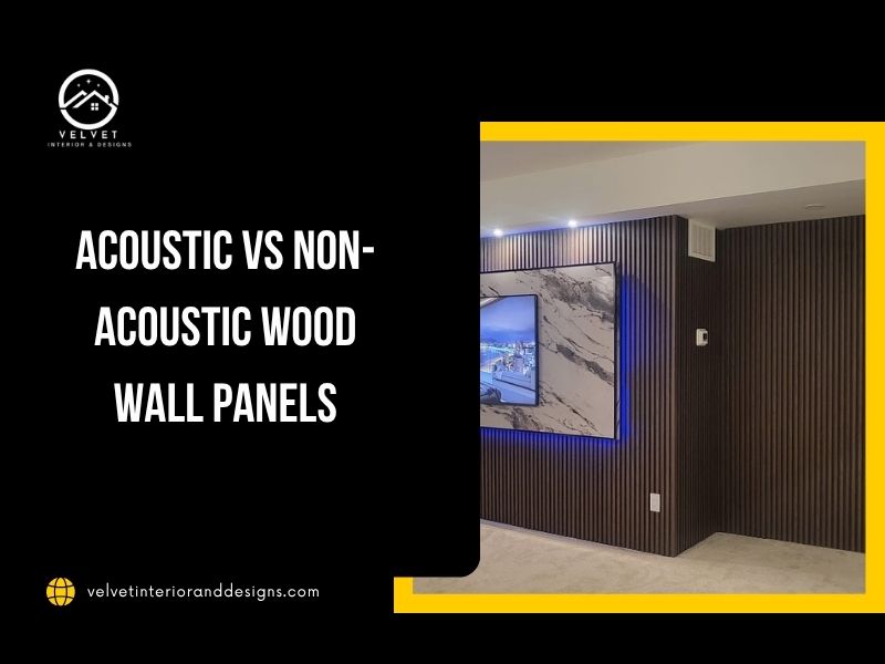 Acoustic vs non-acoustic wood wall panels