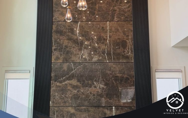 luxury matte marble wall panel for living rooms 