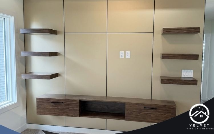 wood-look WPC wall panel for living room TV walls